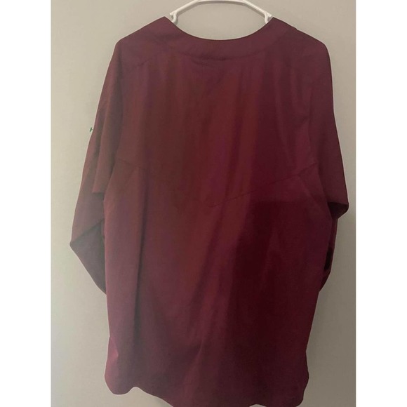NIKE Baseball Vapor Maroon Pullover Wind Breaker Mesh Jacket - Picture 5 of 5